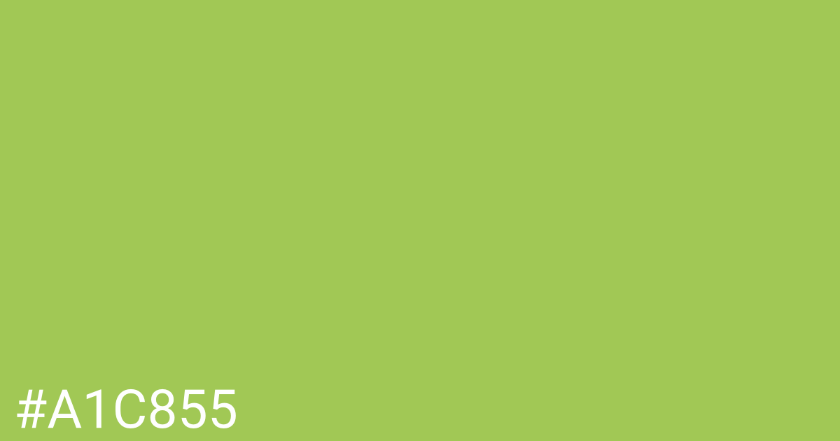 Hex color #a1c855 graphic