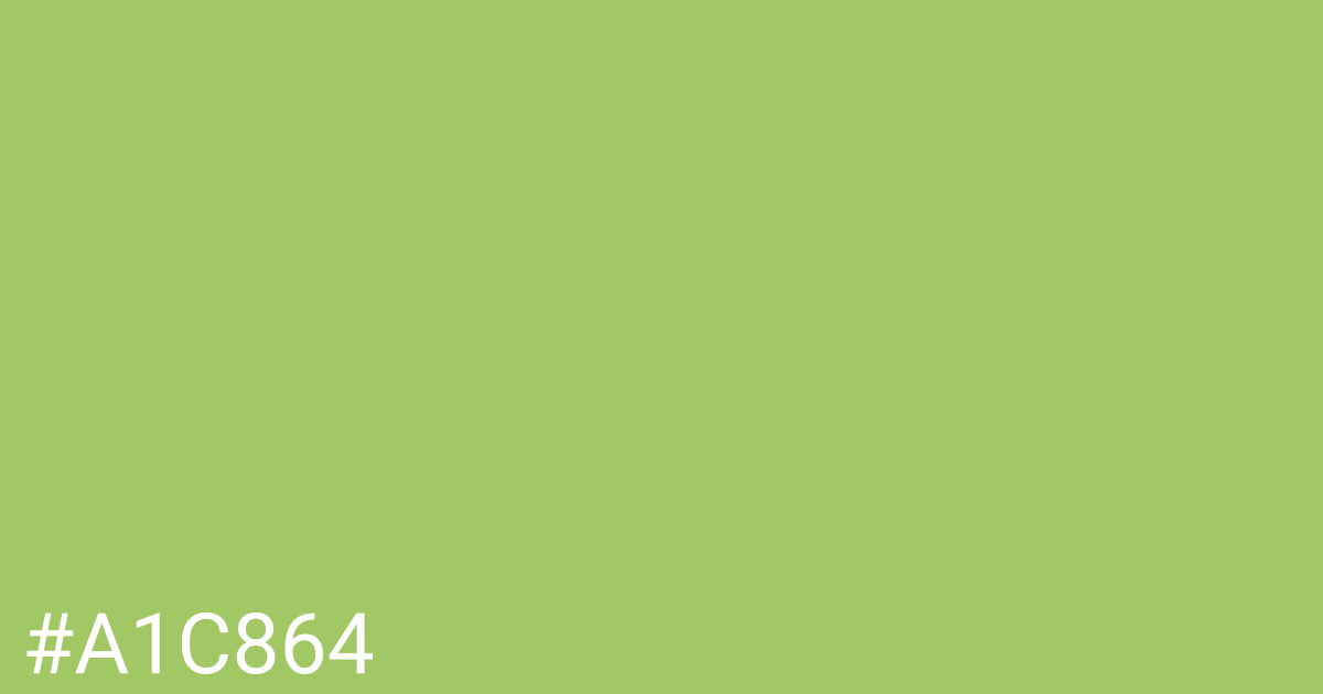 Hex color #a1c864 graphic