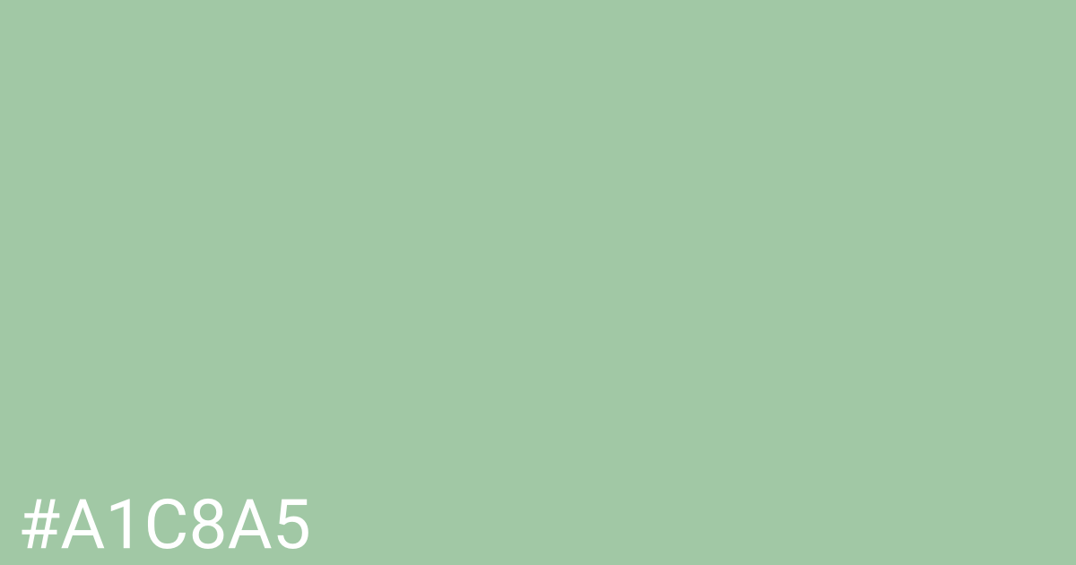 Hex color #a1c8a5 graphic