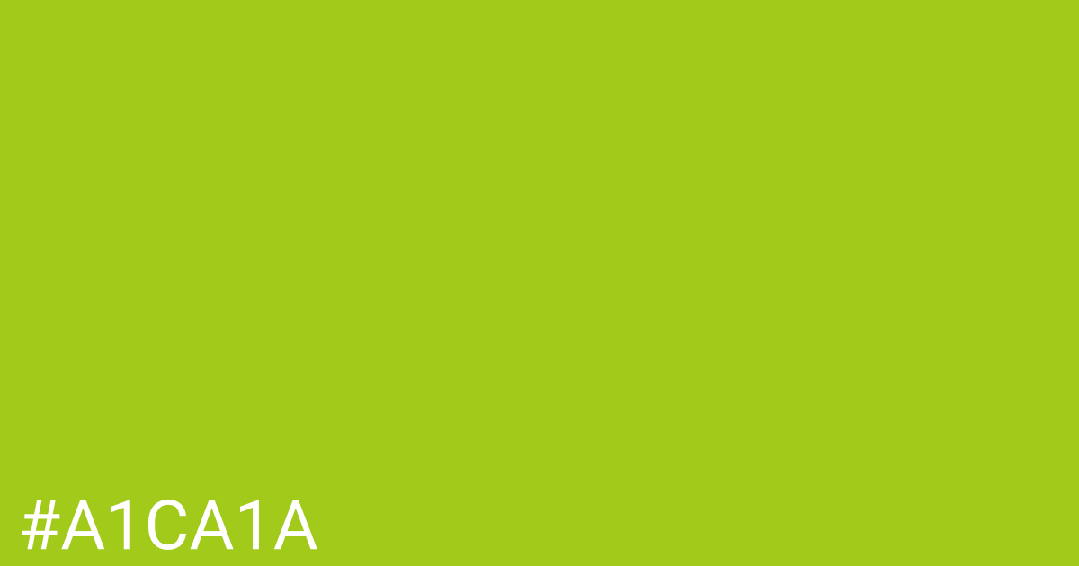 Hex color #a1ca1a graphic