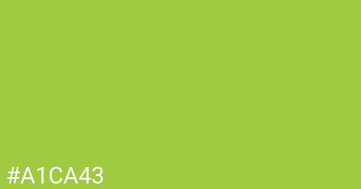 Hex color #a1ca43 graphic