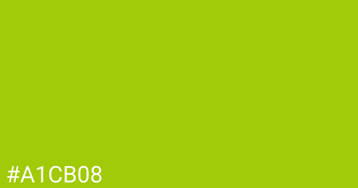 Hex color #a1cb08 graphic