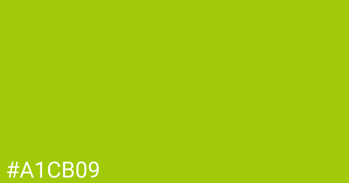 Hex color #a1cb09 graphic