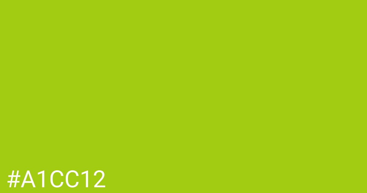Hex color #a1cc12 graphic