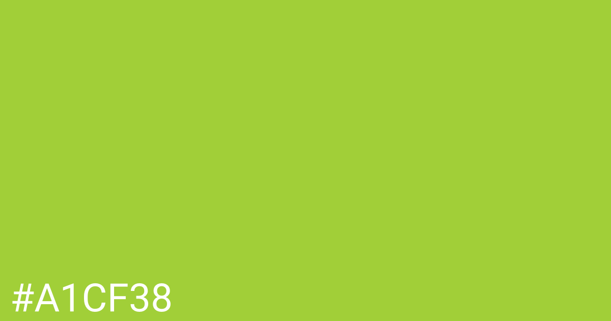 Hex color #a1cf38 graphic