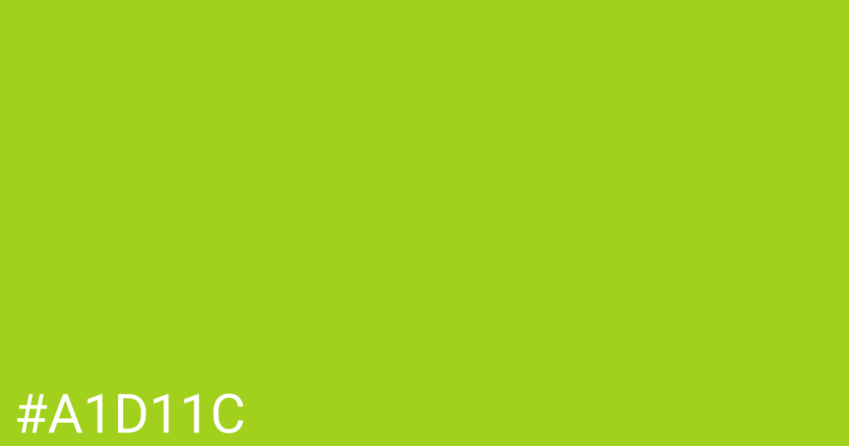 Hex color #a1d11c graphic