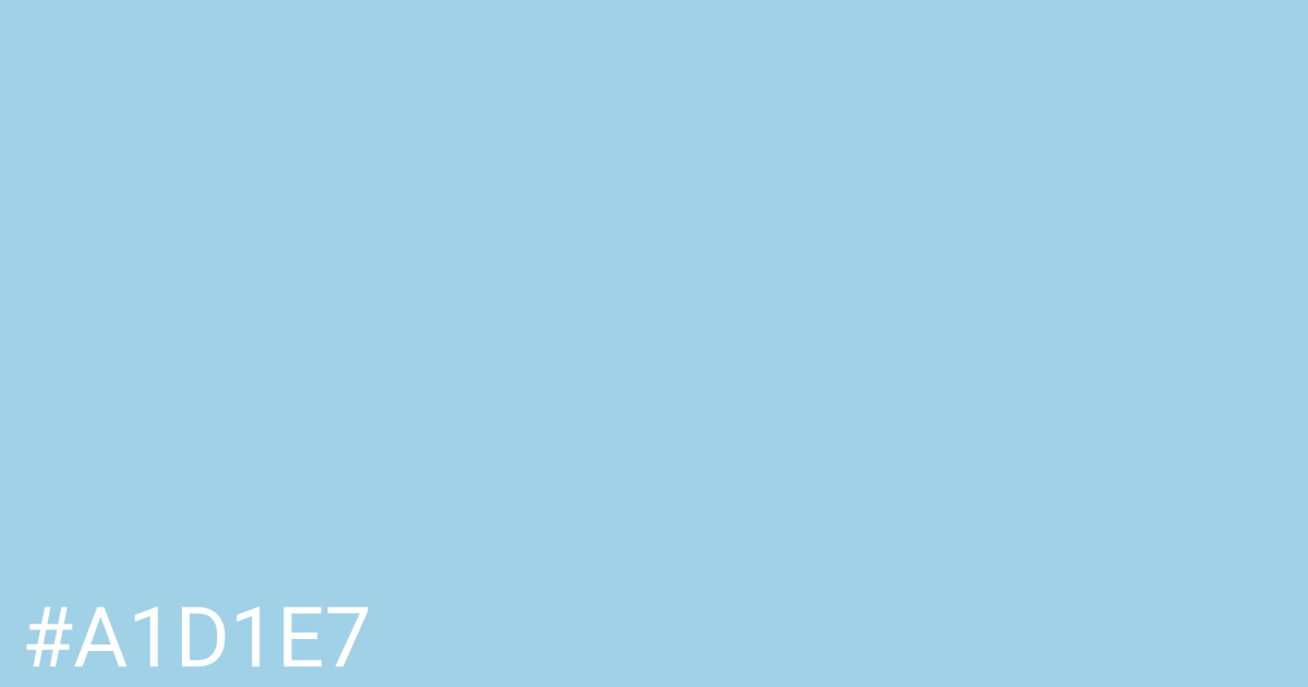 Hex color #a1d1e7 graphic