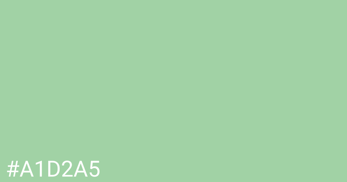 Hex color #a1d2a5 graphic