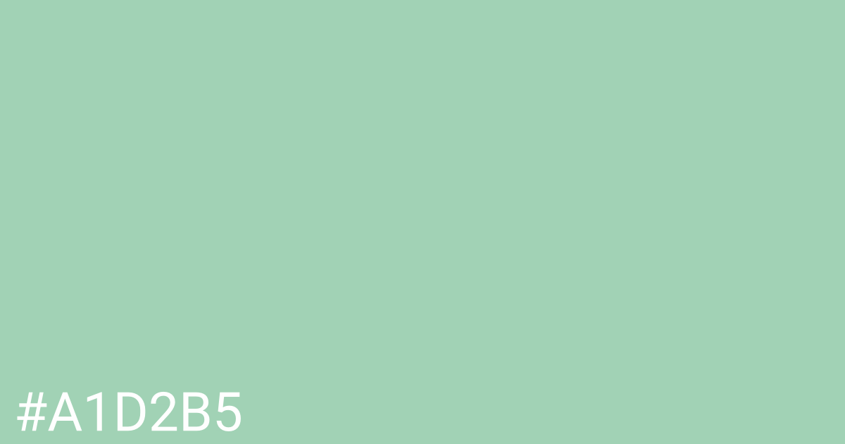 Hex color #a1d2b5 graphic