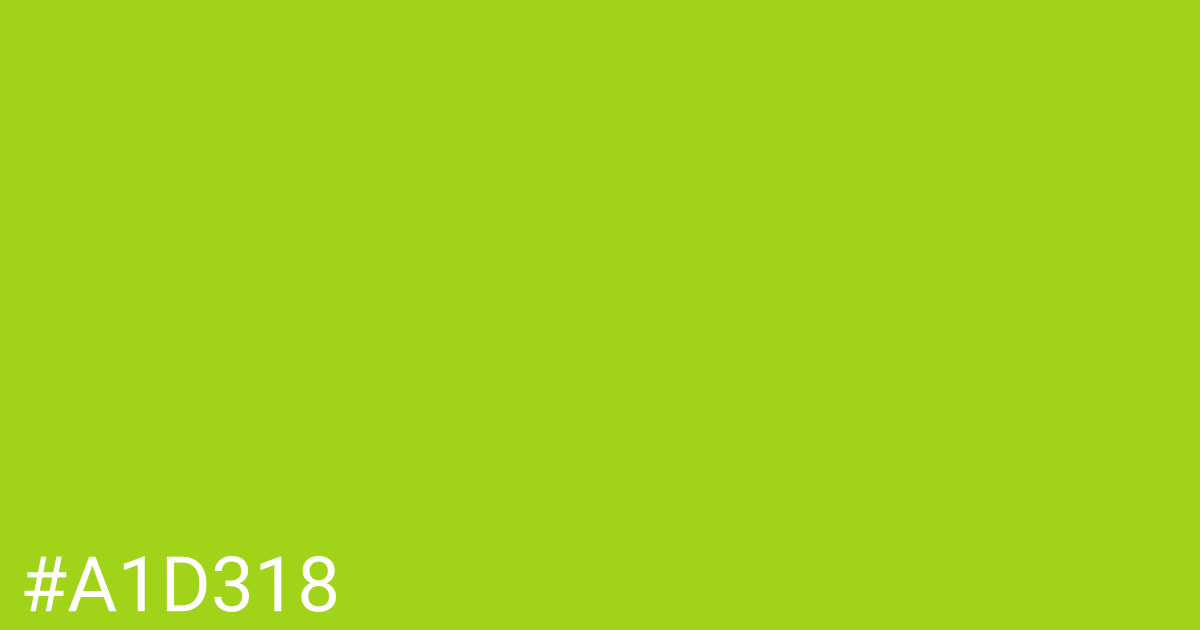 Hex color #a1d318 graphic