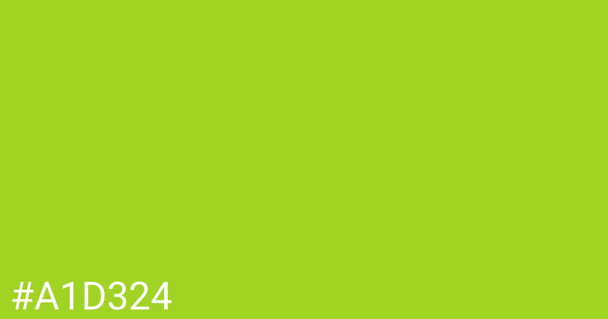 Hex color #a1d324 graphic