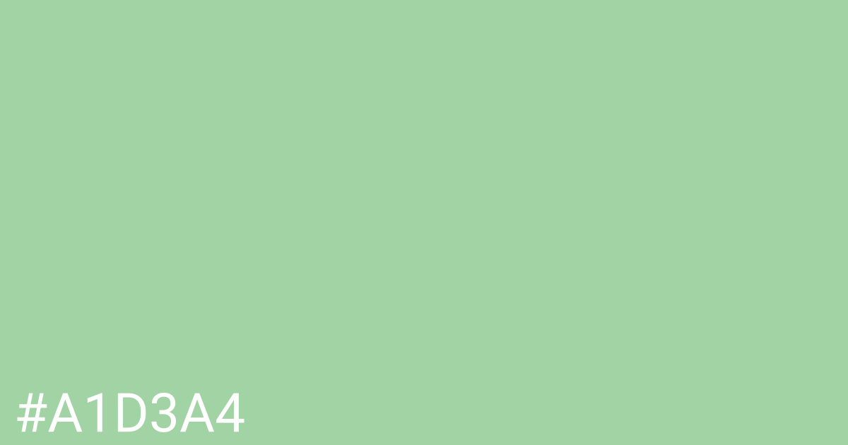 Hex color #a1d3a4 graphic