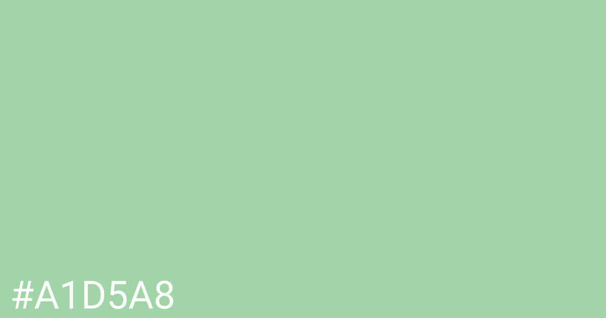 Hex color #a1d5a8 graphic