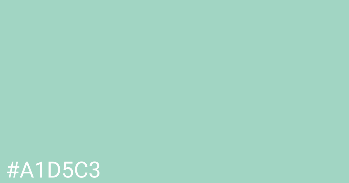 Hex color #a1d5c3 graphic