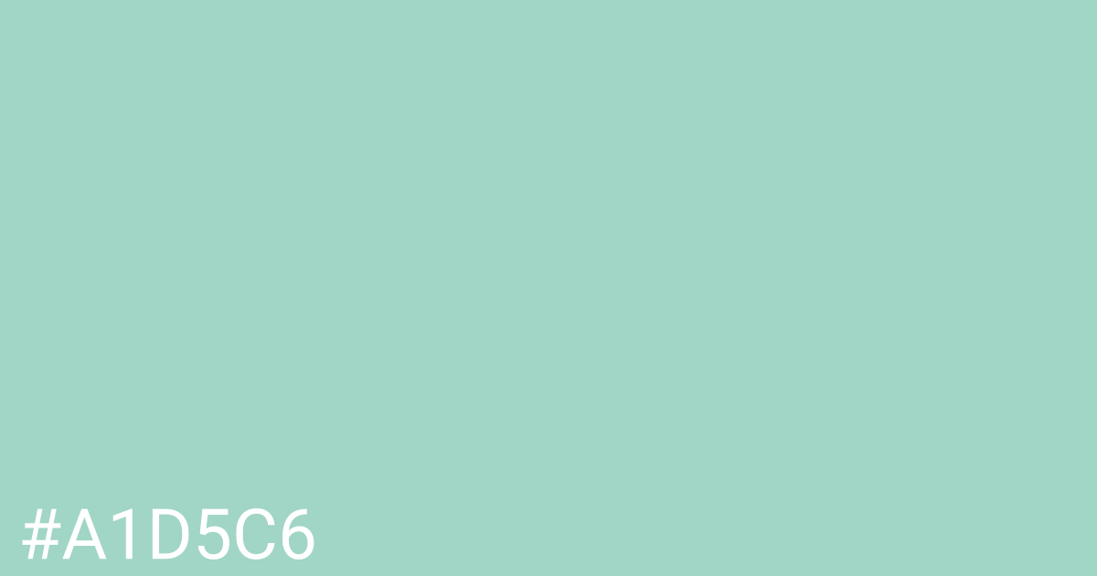 Hex color #a1d5c6 graphic