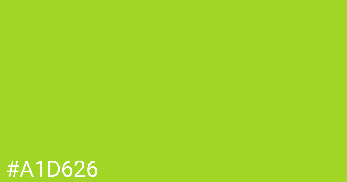 Hex color #a1d626 graphic