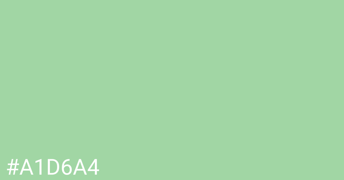 Hex color #a1d6a4 graphic