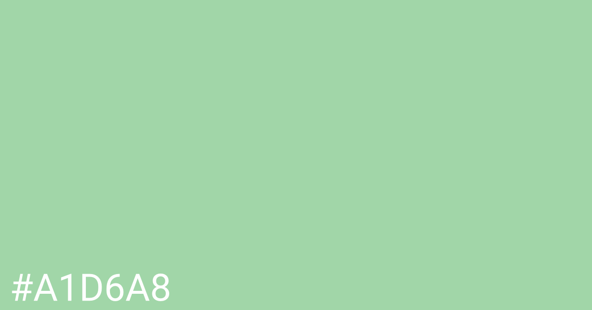 Hex color #a1d6a8 graphic