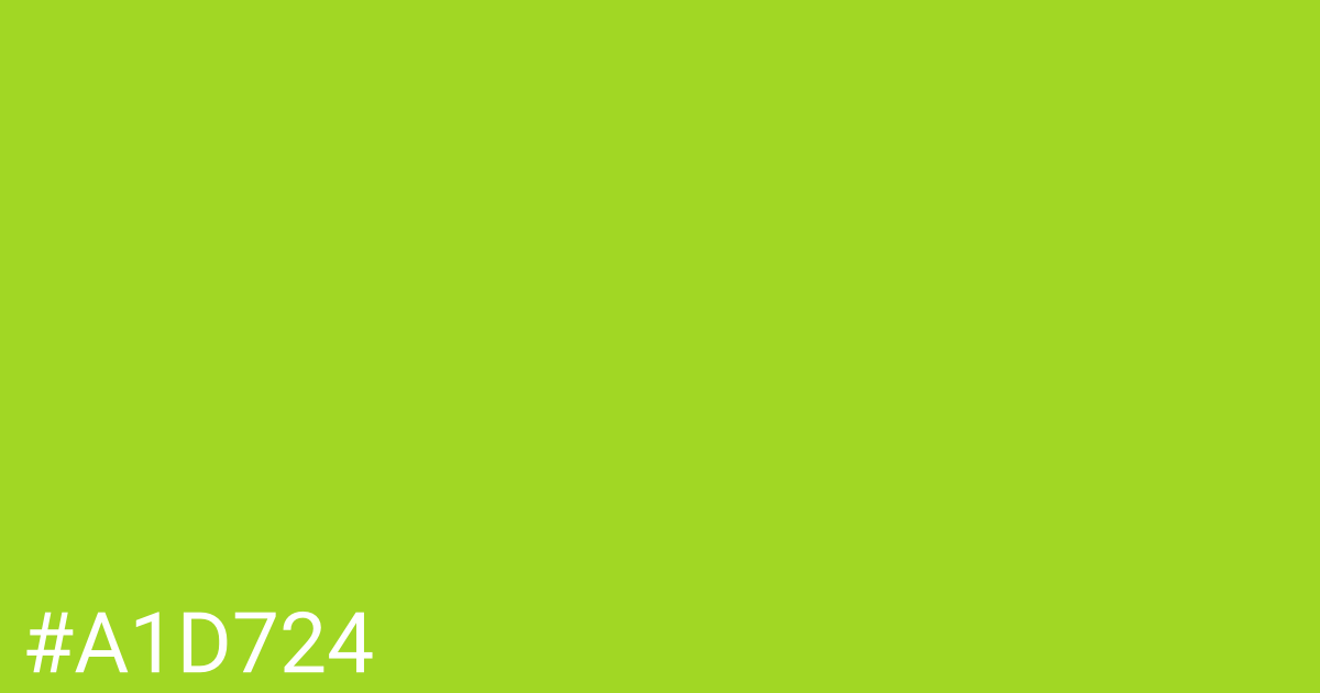 Hex color #a1d724 graphic