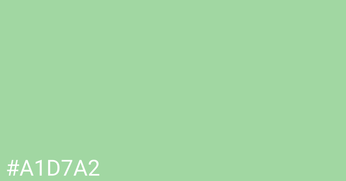 Hex color #a1d7a2 graphic