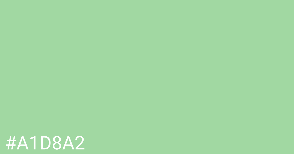 Hex color #a1d8a2 graphic