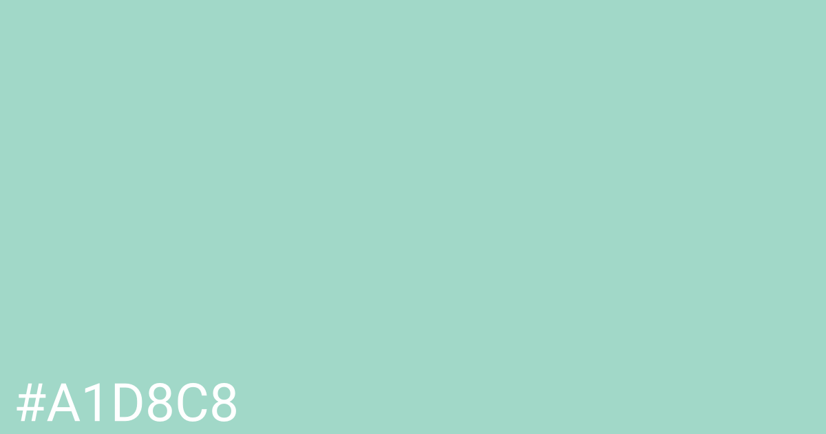 Hex color #a1d8c8 graphic