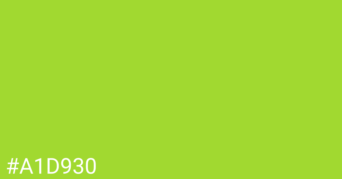 Hex color #a1d930 graphic