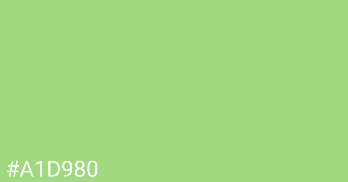 Hex color #a1d980 graphic