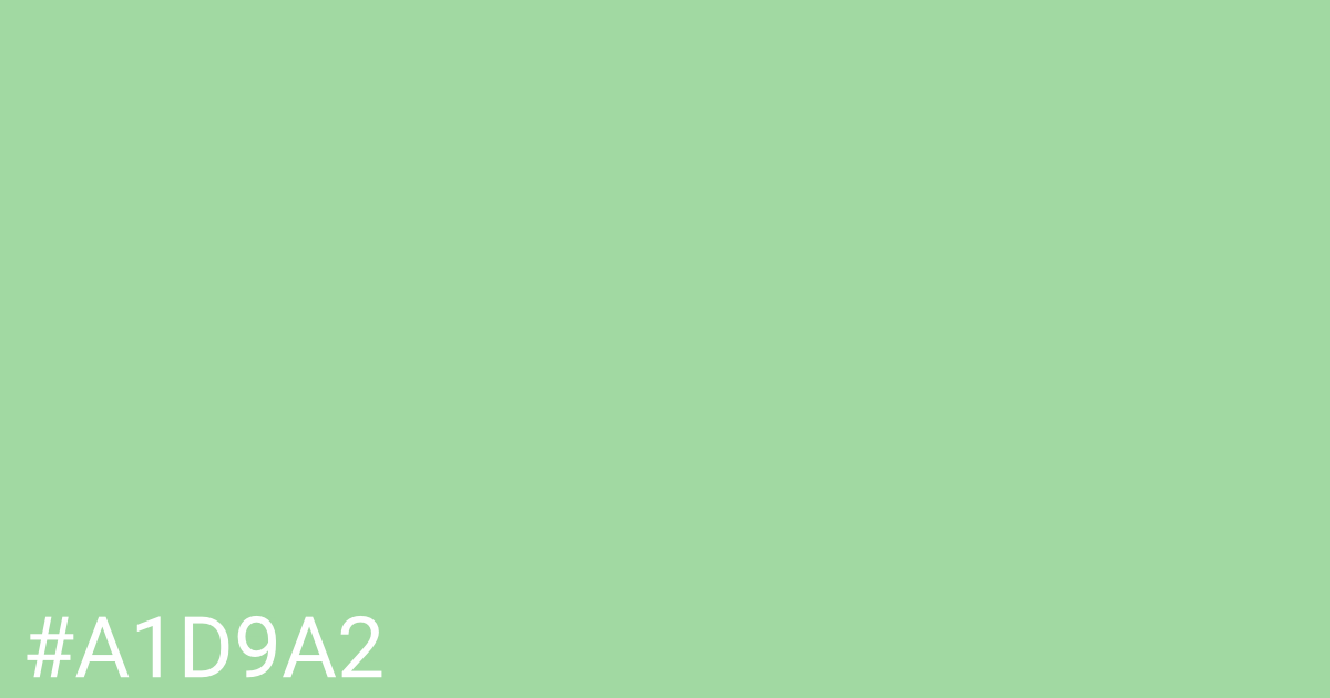 Hex color #a1d9a2 graphic