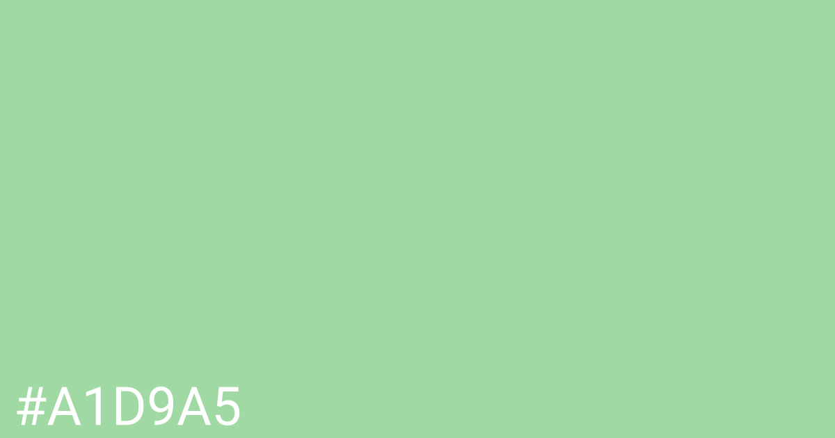 Hex color #a1d9a5 graphic