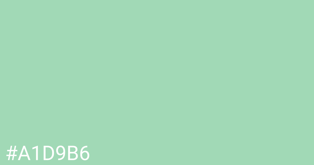 Hex color #a1d9b6 graphic