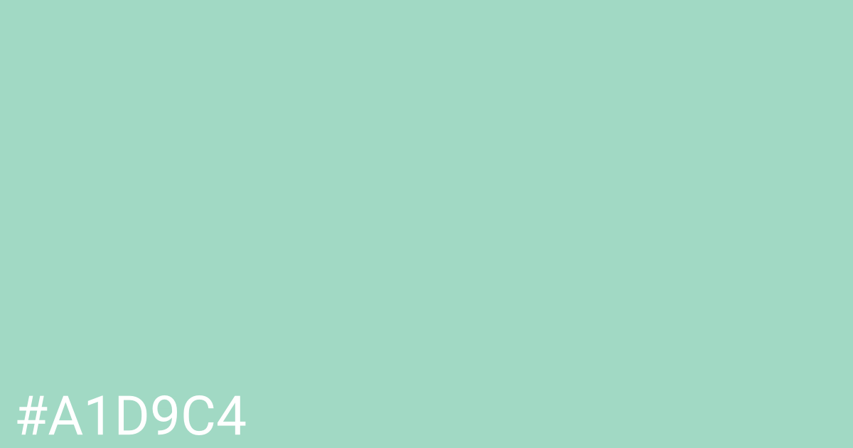 Hex color #a1d9c4 graphic