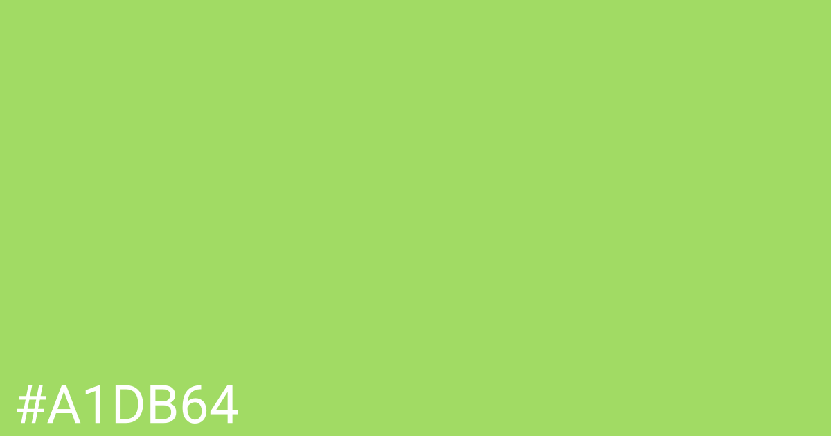 Hex color #a1db64 graphic