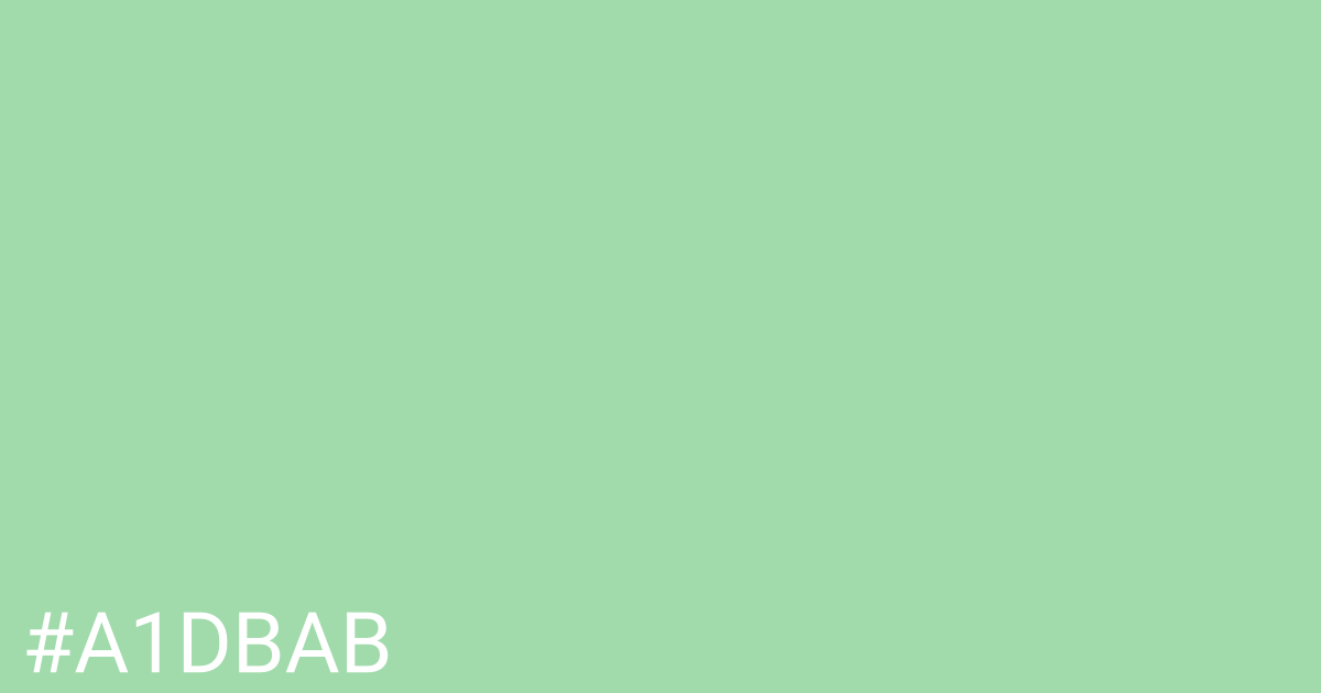 Hex color #a1dbab graphic