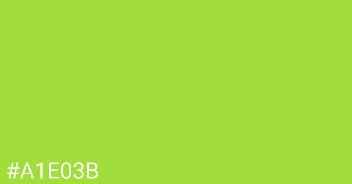 Hex color #a1e03b graphic