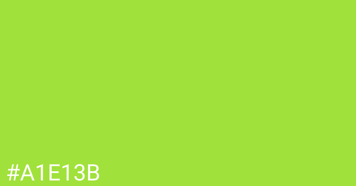 Hex color #a1e13b graphic