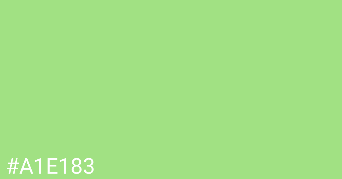 Hex color #a1e183 graphic