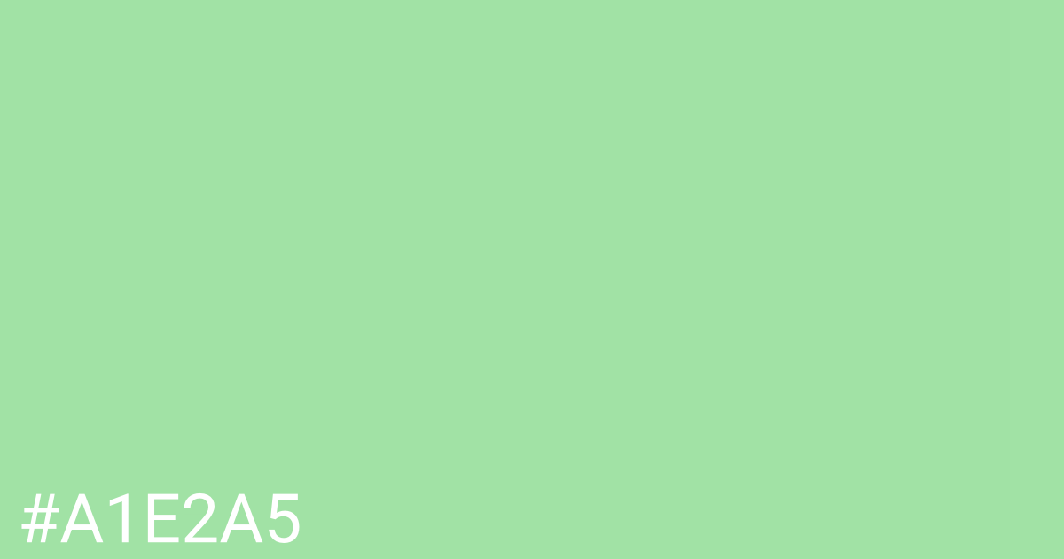 Hex color #a1e2a5 graphic