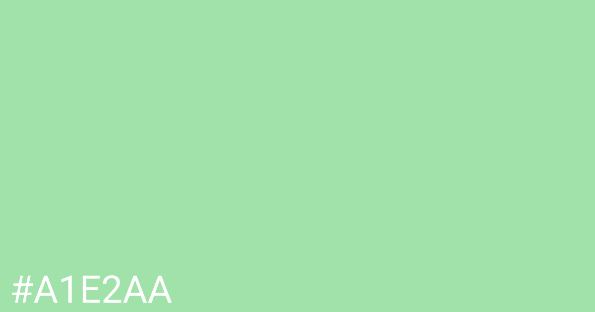 Hex color #a1e2aa graphic