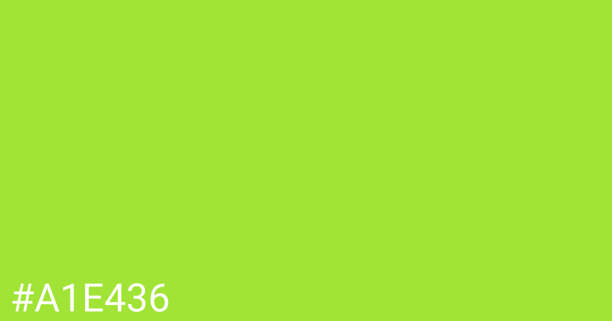 Hex color #a1e436 graphic