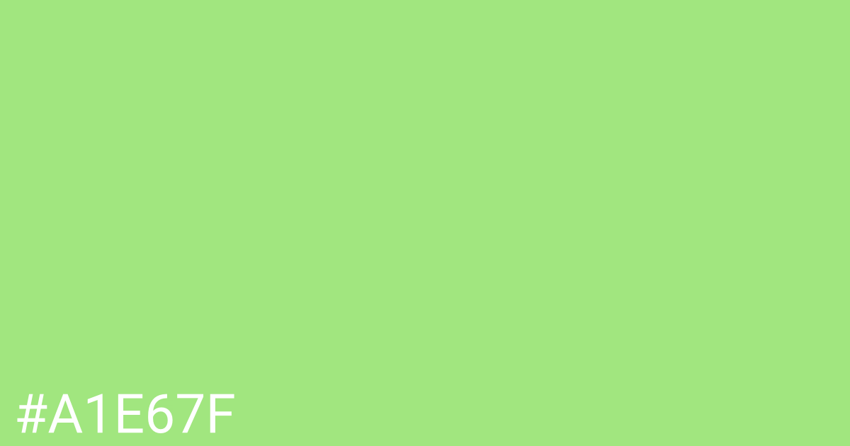 Hex color #a1e67f graphic