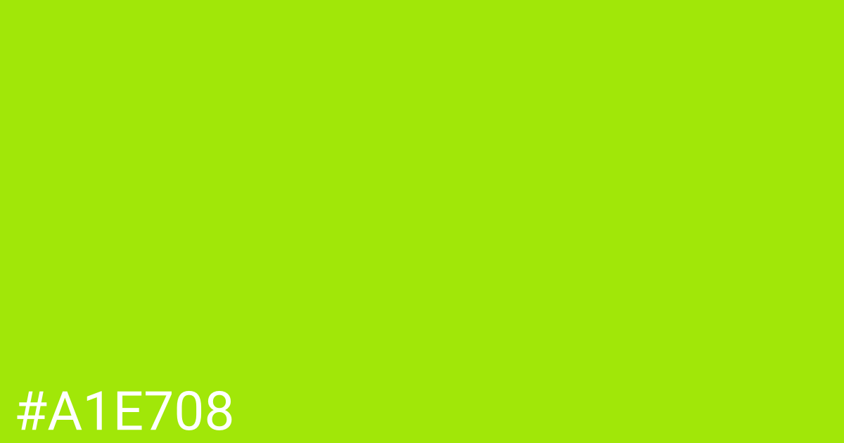 Hex color #a1e708 graphic