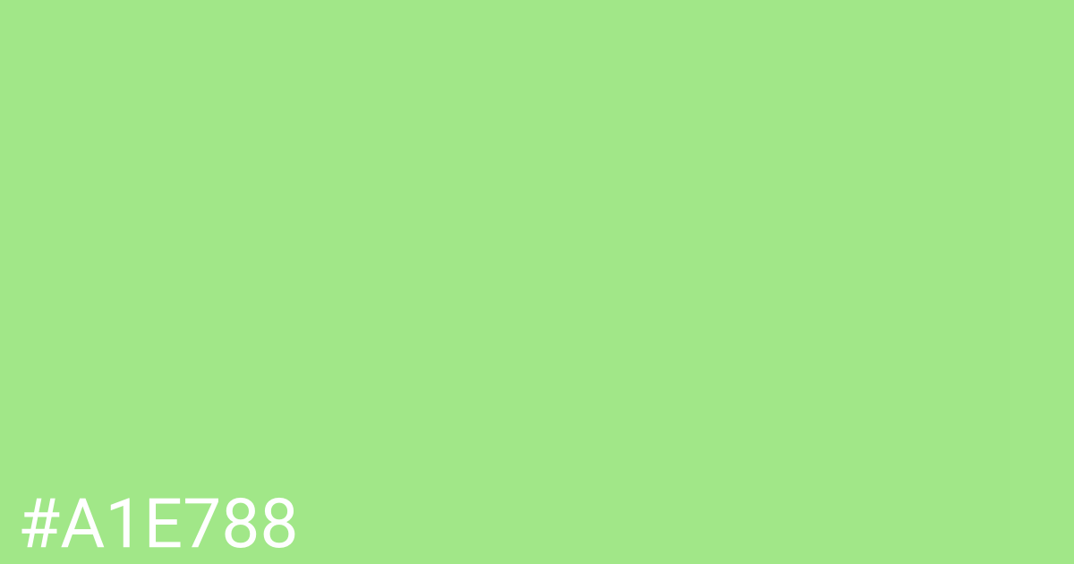 Hex color #a1e788 graphic