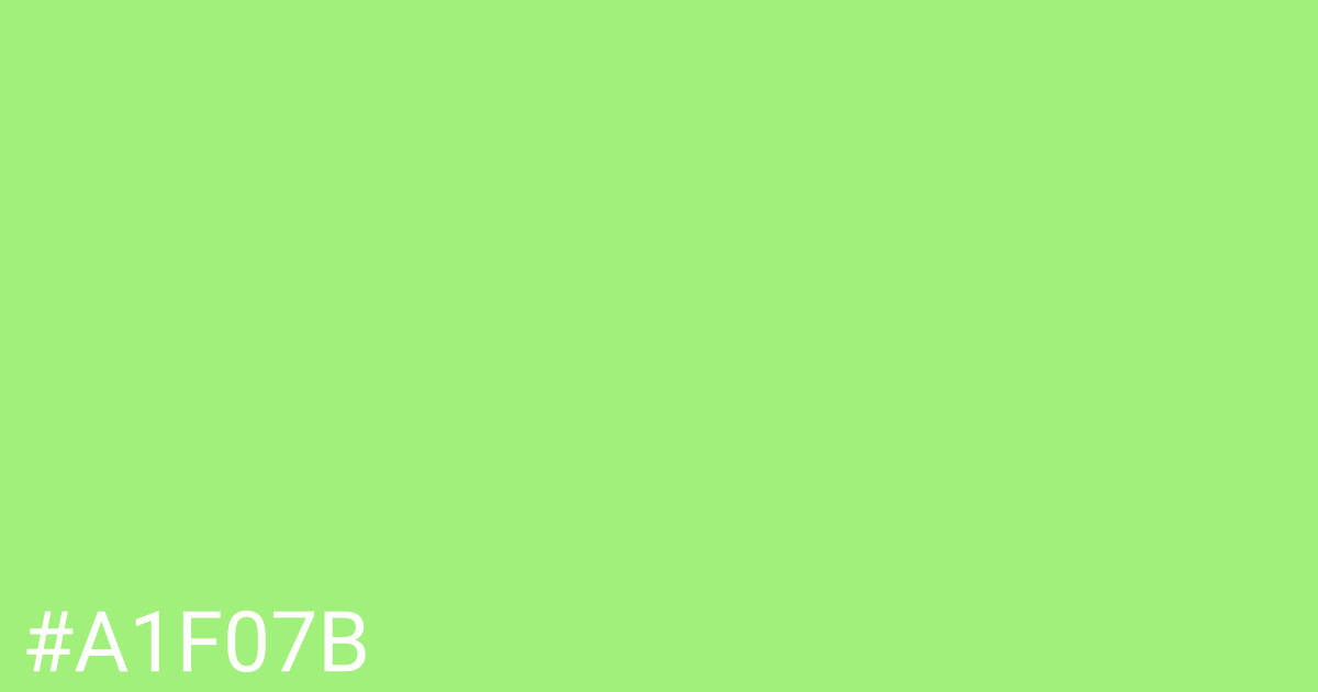 Hex color #a1f07b graphic