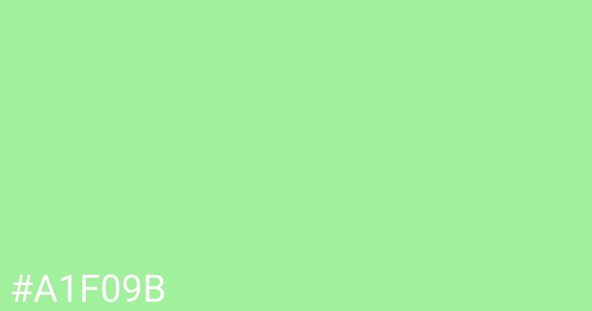 Hex color #a1f09b graphic