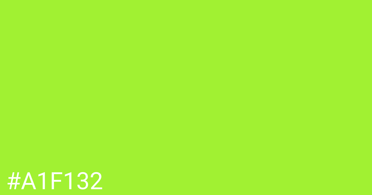 Hex color #a1f132 graphic