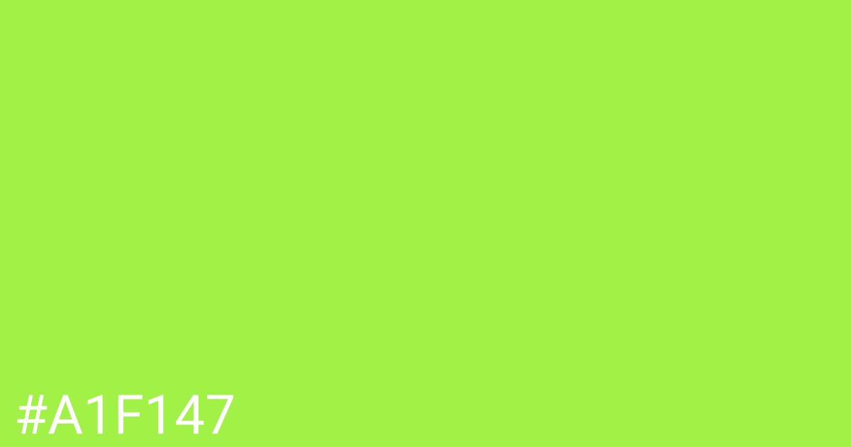 Hex color #a1f147 graphic