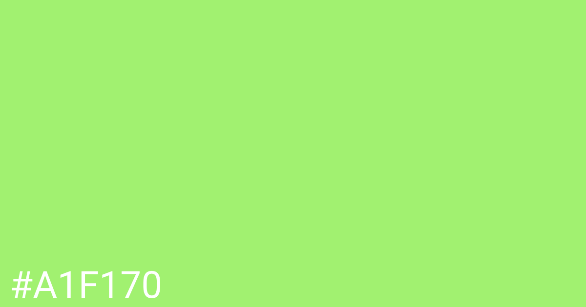 Hex color #a1f170 graphic