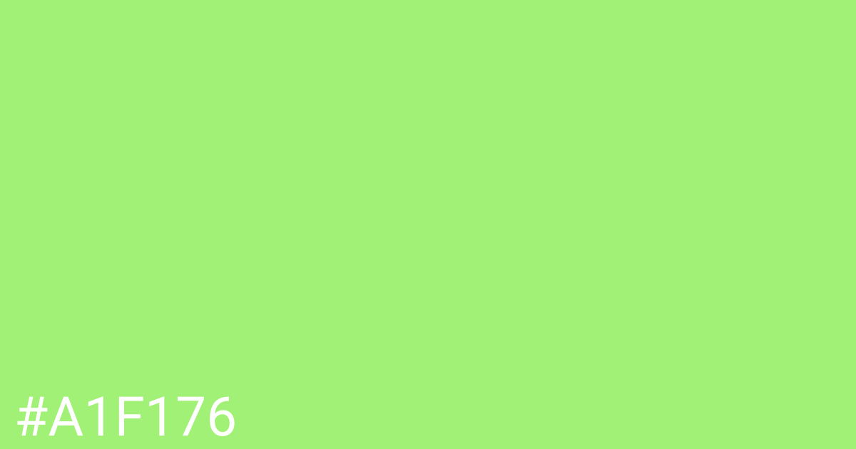 Hex color #a1f176 graphic