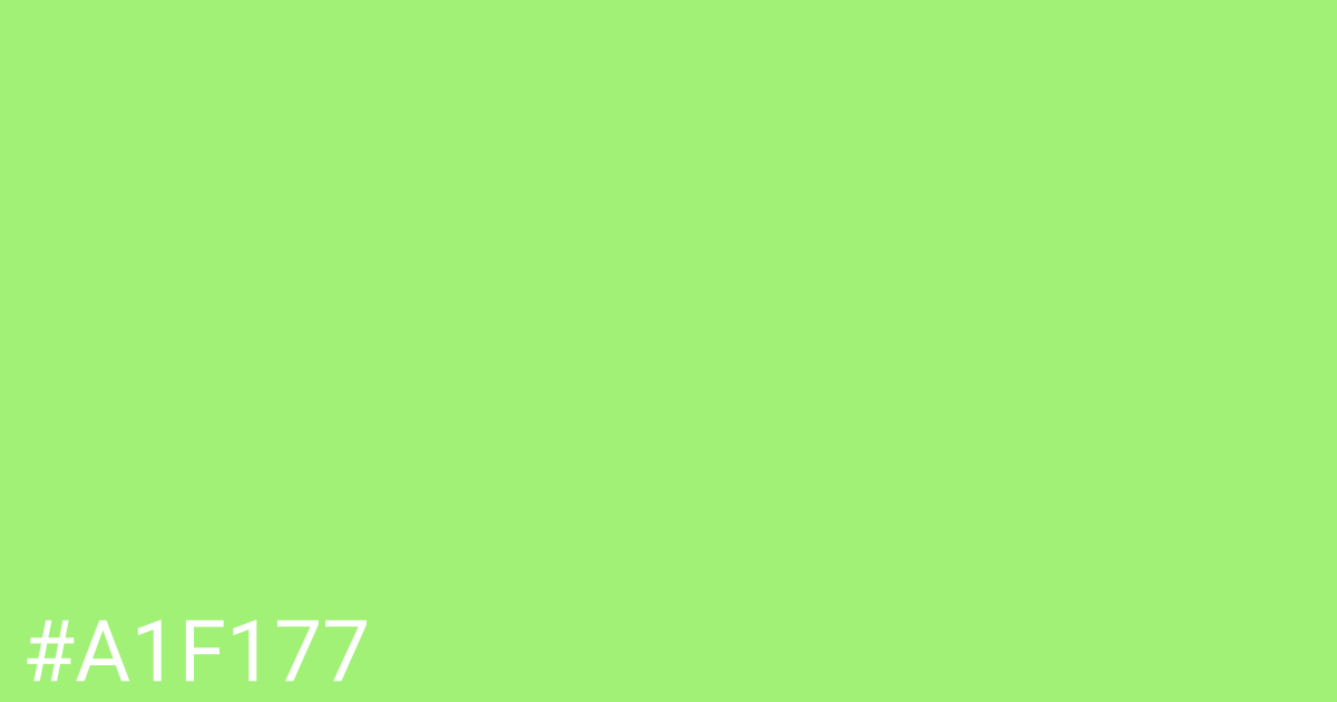 Hex color #a1f177 graphic